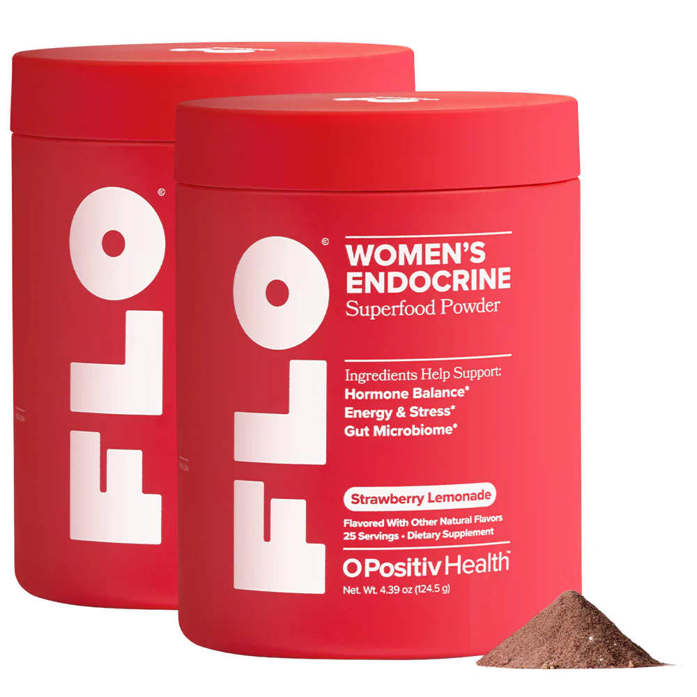 FLO - Strawberry Women's Daily Balance+ Powder - 2 Bottle