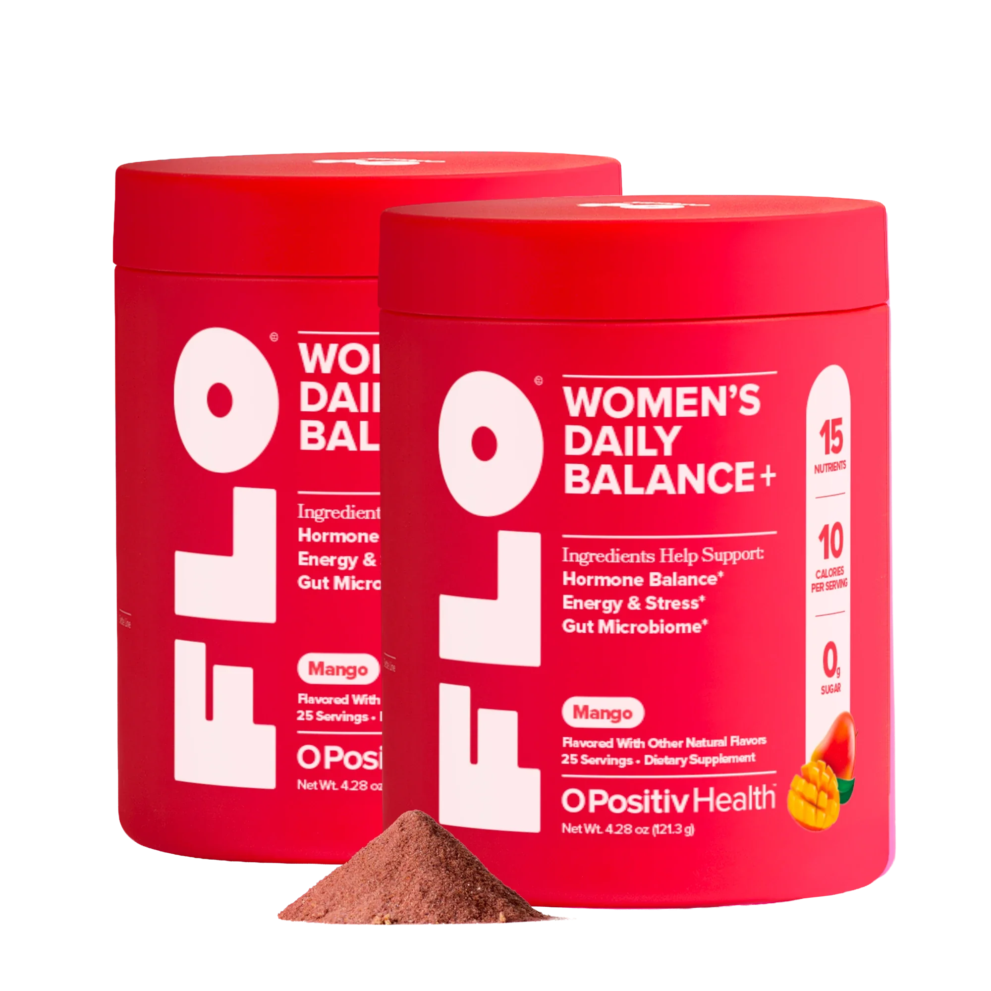 FLO - Mango Women's Daily Balance+ Powder - 2 Bottle Subscription